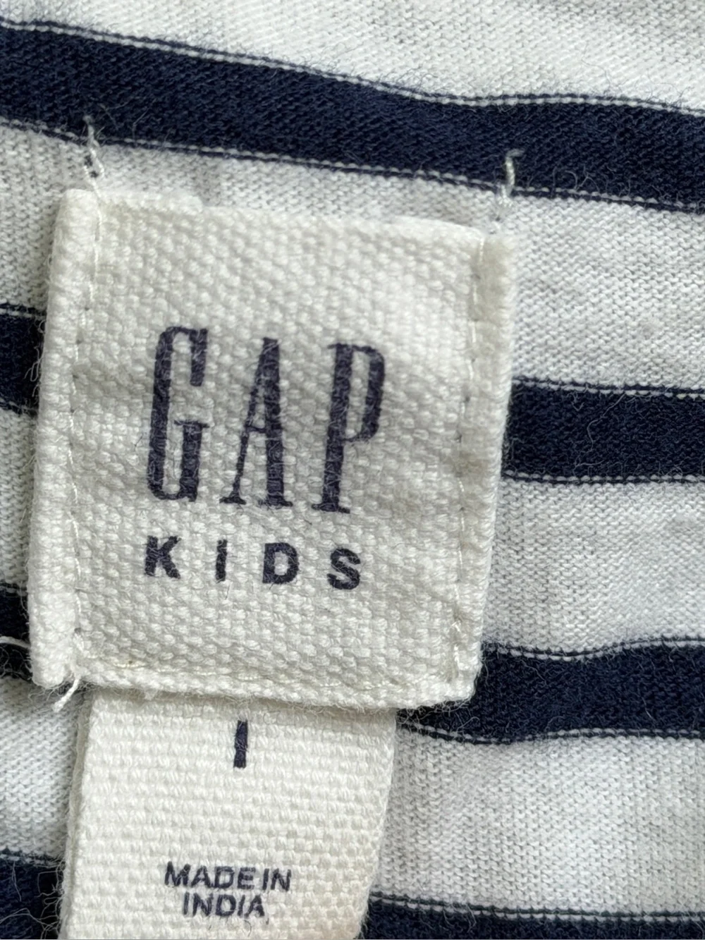 Gap Kids Girls L 10 French Striped Red Eyelet Cotton Dress